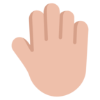 Raised Back Of Hand Emoji Windows