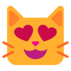 Smiling Cat With Heart Eyes Emoji Windows