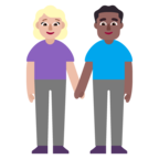Woman And Man Holding Hands Emoji Windows