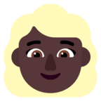 Woman Blond Hair Emoji Windows