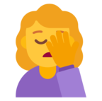 Woman Facepalming Emoji Windows