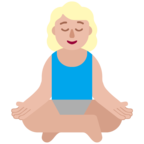 Woman In Lotus Position Emoji Windows