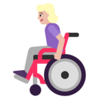 Woman In Manual Wheelchair Emoji Windows