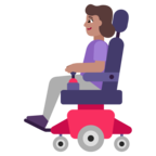 Woman In Motorized Wheelchair Emoji Windows