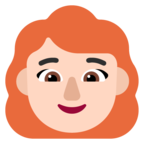 Woman Red Hair Emoji Windows