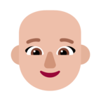 Woman Bald Emoji Windows