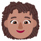 Woman Curly Hair Emoji Windows