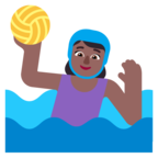 Woman Playing Water Polo Emoji Windows