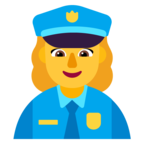 Woman Police Officer Emoji Windows