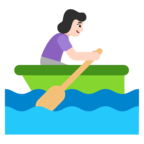 Woman Rowing Boat Emoji Windows