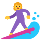 Woman Surfing Emoji Windows