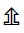 Upwards White Arrow On Pedestal With Vertical Bar