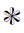 Heavy Teardrop-Spoked Pinwheel Asterisk