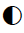 Circle With Left Half Black