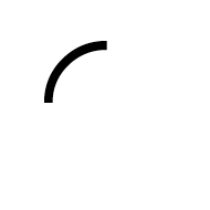 Upper Left Quadrant Circular Arc