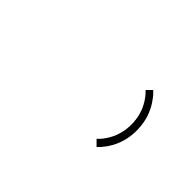 Lower Right Quadrant Circular Arc
