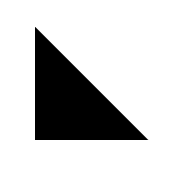 Black Lower Left Triangle