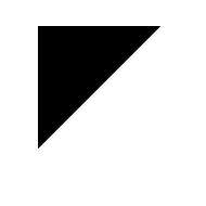 Black Upper Left Triangle