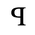 Latin Epigraphic Letter Reversed P