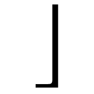 Right Square Bracket Lower Corner