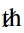 Latin Small Letter Th With Strikethrough