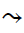 Wave Arrow Pointing Directly Right
