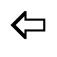 Leftwards Left-Shaded White Arrow