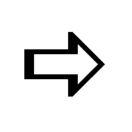 Rightwards Left-Shaded White Arrow