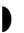 Left Justified Right Half Black Circle